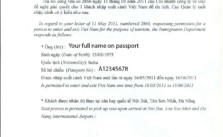 Vietnam visa approval letter sample