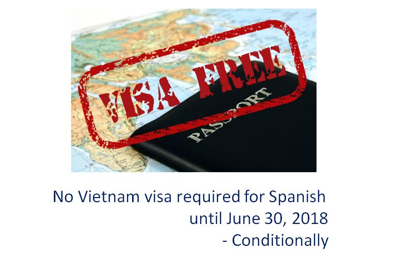 No Vietnam visa required for Spanish citizens until June 2018